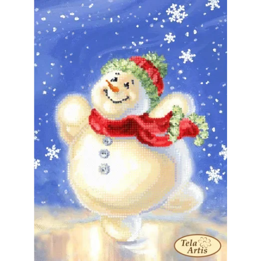 ТМ-110 Счастливый снеговик. Схема для вышивки бисером Тела Артис