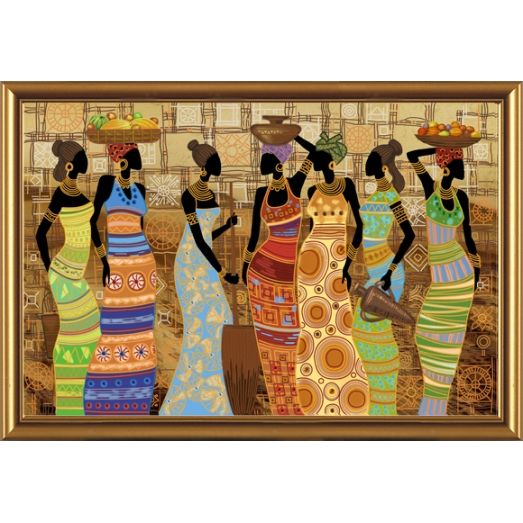 ДК1038 Африканские красавицы. Набор для вышивки бисером Нова Слобода