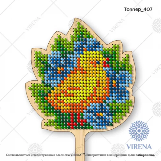 ТОППЕР-407 Топпер под вышивку бисером ТМ Virena