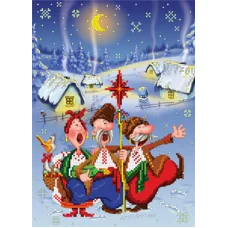 БИС-5012 Різдвяна радість. Схема для вышивки бисером Арт Лар