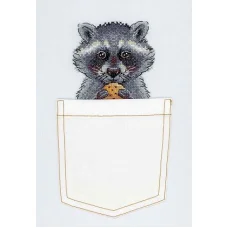В-246 Енотик с печеньком. Набор для вышивки крестом МП Студия