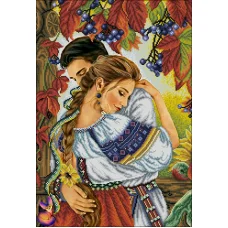 ФКч2-0076 Украинская любовь среди осени. Схема для вышивки бисером Фокси