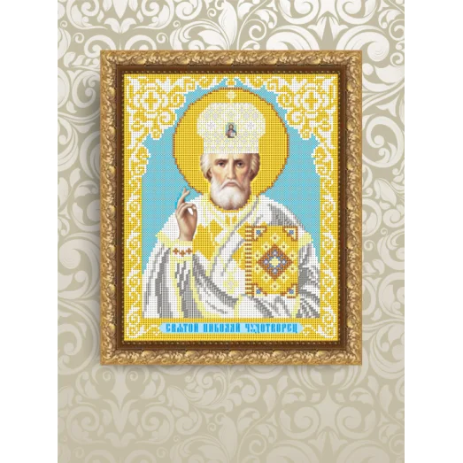 VIА-4203 Святой Николай Чудотворец. Схема для вышивки бисером. АртСоло