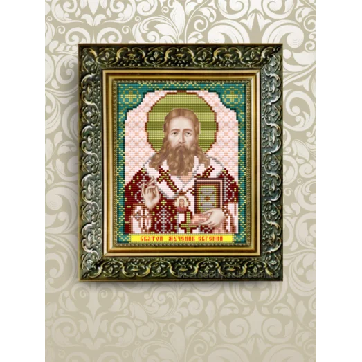 VIA-5087 Святой Евгений. Схема для вышивки бисером. АртСоло