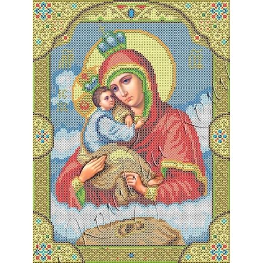 ИК3-0274 Почаевская икона Божией Матери. Схема для вышивки бисером Феникс