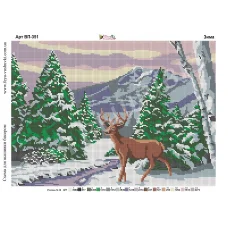 ВП-351 Зима. Схема для вышивки бисером Фея Вышивки