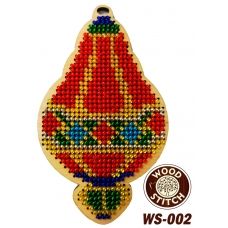 WS-002 Елочная игрушка. Набор для вышивки WoodStitch