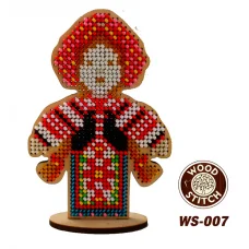 WS-007 Мотанка-Берегиня. Набор для вышивки WoodStitch