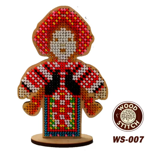 WS-007 Мотанка-Берегиня. Набор для вышивки WoodStitch