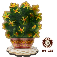 WS-026 Кактус. Набор для вышивки WoodStitch