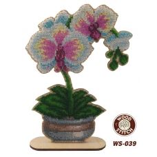 WS-039 Нежная орхидея. Набор для вышивки WoodStitch