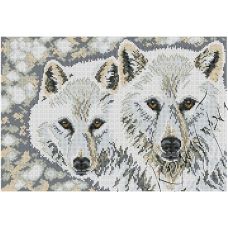 ФПК-3010 Сибирские волки. Схема для вышивки бисером Феникс