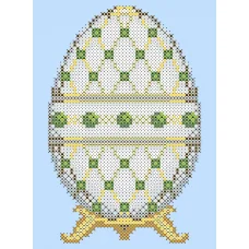 ФЧК-5043 Яйцо Фаберже (Изумруд). Схема для вышивки бисером Феникс
