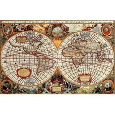ZF-001 Карта мира. Схема для вышивки бисером СвитАрт