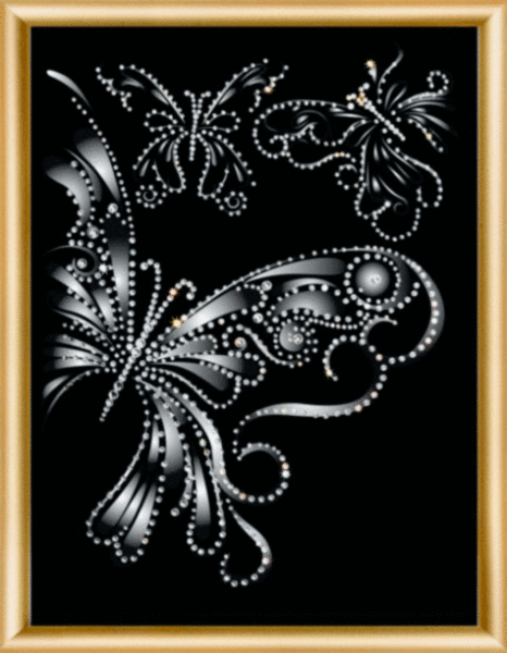 КС-032 Мерцание в ночи. Набор со стразами Чаривна Мить